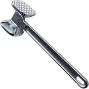 Haofy Aluminium Alloy Meat Hammer Tenderizer, Ice Crushers, Silver Steak Hammer, Beef Poultry Tool with Excellent Grip,Garlic and to Powerful Crush,Loosen Vegetables for Your Family,