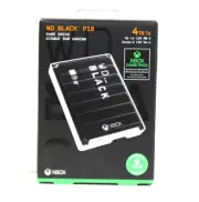 WD_BLACK P10 For Xbox 4TB External USB Portable Game Drive, NEW SEALED.