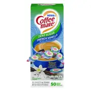Coffee-Mate 91757 0.38 oz. Creamer - Sugar Free French Vanilla (50/Box) New