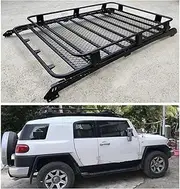 Quality Top Roof Rack Rail Luggage Cross Bar Compatible for Toyota FJ Cruiser 2007-2020(Roof Rack Rail Boxes)