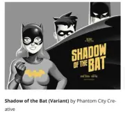 Batman Animated Series Shadow Of Bat Variant Print Phantom City Creative Mondo