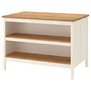 TORNVIKEN Kitchen island, off-white, oak - Shop here