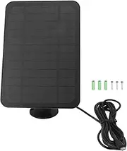 4W 5V Solar Panel for Security Camera, Solar Charger with 360 Degree Adjustable Bracket for Arlo, Blink Security Camera (Black)