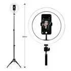 LED Selfie Ring Light with Tripod Stand & Cell Phone Holder for Live Stream/Make