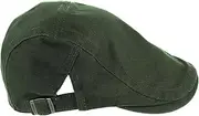 [SAFIGLE] Retro Beret Hat for Women Vintage Style British Elegant Artist Cap Breathable Fabric Olive Green
