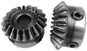 BHUTMPJK Bevel Gear 3M 20Teeth with Inner Hole 14/15/16/17/18/19/20/22/24/25/28mm 90 Degree Drive Commutation Steel Gears with Screw(19mm Keyway 6mm,1pc 3M 20 Teeth)