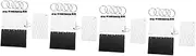4 Sets Pre Punched Index Cards with Metal Binder Rings Blank Flashcards for Studying Note Taking and Daily Planning Lightweight and Portable Memo Cards for Office School and