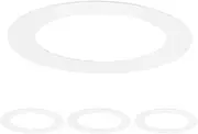 uxcell 4-Pack Goof Rings for 2 Inch Recessed Lights, 2.2" ID 3.4" OD Durable Steel Trim Ring Flush Mount Matte White Can Light Trim Ring Cover for Ceiling Can Downlights