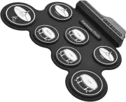 Mingzhe Digital Electronic Drum Kit Compact Size USB Roll-Up Silicon Drum Set...