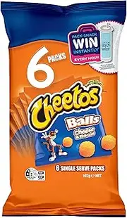 Cheetos Cheese and Bacon Balls 102 g (Pack of 6)