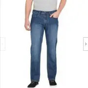 Buffalo David Bitton Jeans Jackson-X9 White Stitching,(BLUE WASH, 34X34 )NWT