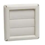12x Exhaust Air Vent 6” / 150mm Gravity Grille Inlet/Outlet – White - Square