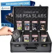 Premium Black 4 Row PSA Slab Case For Graded Cards | PSA Graded Card Storage ...