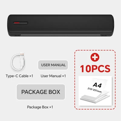 Portable Wireless Tattoo Printer Inkless Office Document PDF Photo A4 Thermal Pr