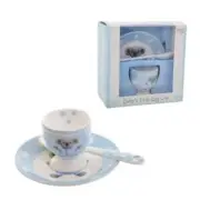 Blue Baby Koala Egg Cup& Dish& Spoon Set Baby Shower / Newborn Baby Boy Gift