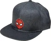 [Marvel] Comics Mens Spiderman Character Costume Embroidered/Printed Snapback Flatbrim Baseball Cap Hat