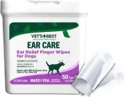 Ear Relief Finger Wipes | Ear Cleansing Finger Wipes for Dogs |