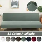 Elastic Jacquard Fabric Armless Sofa Cover Folding Sofa Bed Slipcovers Protector