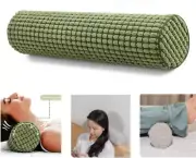 Neck Pillow Memory Foam Plush Dot Cylinder Sleeping Waist Pillow for Pain Relief