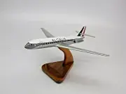 SE 210 Caravelle SE-210 Alitalia Sud Airplane Desktop Wood Model Small New