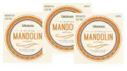 D'Addario Mandolin Strings 3 Sets Monel Medium Plus 11-41 Loop End