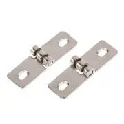 2Pcs Stainless Steel Foldable Nothing Frame Balcony Window Decorative HingK_
