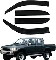 Weathershilds, Compatible with Toyota Hilux 1988-1995 Car Window Visor Vent Awnings Rain Guard Deflector