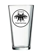 Within Temptation - Rock and Roll Heavy Metal 16 oz Pint Pub Beer Glass Seltzer