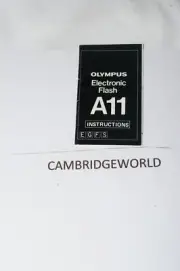 OLYMPUS A11 ELECTRONIC FLASH INSTRUCTION MANUAL GUIDE BOOK ORIGINAL GENUINE