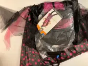 Bat Witch Costume Pink And Black Child Size Large 10-12 TARGET BRAND NEW TAGS