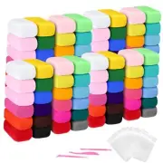 Poen Air Dry Clay Kit Multi Colors Ultra Light Modeling Clay for Kids DIY 96