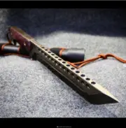 integrity implements King Kahuna Tanto in D2 custom handmade knife