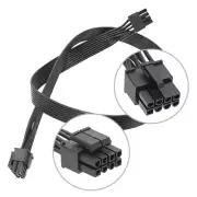 Mainboard CPU 8pin Extension Cable CPU 8pins Extension Cable 8P To 4+4P Black