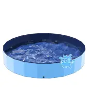 77'' Foldable Dog Pet Bath Pool, Heavy Duty Non-Slip Kiddie Pool, Plastic Pet...