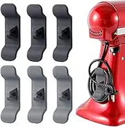 Siaomo Cord Organiser for Kitchen Appliances 6 Pack Cable Tidy Organiser Holder (3 Gray & 3 Black)