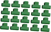 Kit 20pcs Plastic Clamps Row Cover Clips for Greenhouses Banners Green