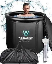 Ice Nation Bath Tub, Cold Plunge Tub, Ice Pod, Portable Ice Bath Tub for Athletes, Cold Tub, Ice Tub, Ice Plunge Tub, Icebath, Ice Bath Tub for Adults