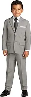[YYI] Boys' Two Buttons Suit, 2 Pieces Wedding Suit, Jacket & Trouser Set