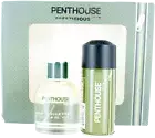 Prestigious By Penthouse For Men SET: EDT 3.4oz + Body Spray 5.0oz Damaged Box