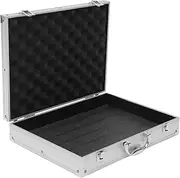 OATIPHO Aluminum Carrying Case, Aluminum Alloy Storage Case, Portable Hard Briefcase, Multi-Purpose Parts Box Medicine Tools Suitcase for Men and Women(Silver)