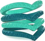 [Rinfit] Designed Silicone Wedding Ring for Women Set of Thin & Stackable Rings. 3 Pack & 4 Pack. Comfortable, Soft Rubber Wedding Bands. Durable Wedding Rings Replacement. Patent Pending. Size 4-9