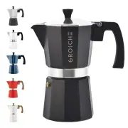 Milano Moka Stovetop Espresso Maker 6 Cup Manual Coffee Percolator Pot