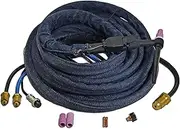 RIVERWELD WP-20F WP20F-25 TIG Welding Torch Complete With Flexible Head Water Cooled 200Amp 25Feet 7.6M (Miller Connector)