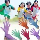 10 Pairs Multicolor Children Gardening Glove Protective Gloves 5~12 Year Old