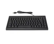 Mini Keyboard Home Office Desktop Computer Laptop 95 Keys Black Mini Wired USB Single Small KeyboardArabic