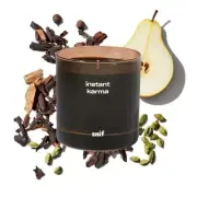 Instant Karma Luxury Scented Candle by , Dark and Dreamy Scent, 50+ Hours, 10...