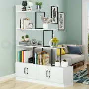 5 Level Ladder Bookshelves Bookcase Storage Cabinet Cube Shelf Display Unit