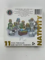 Vintage 1995 Seasonal Specialties 11Pc Mini Porcelain Nativity Figurines NEW! N1