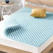 2 Inch Gel Infused Memory Foam Mattress Topper With Egg Crate Design