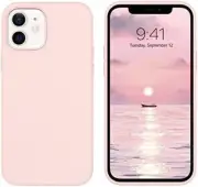 for iPhone 12 Mini Case, Soft Silicone Gel Rubber Bumper Microfiber Lining Hard